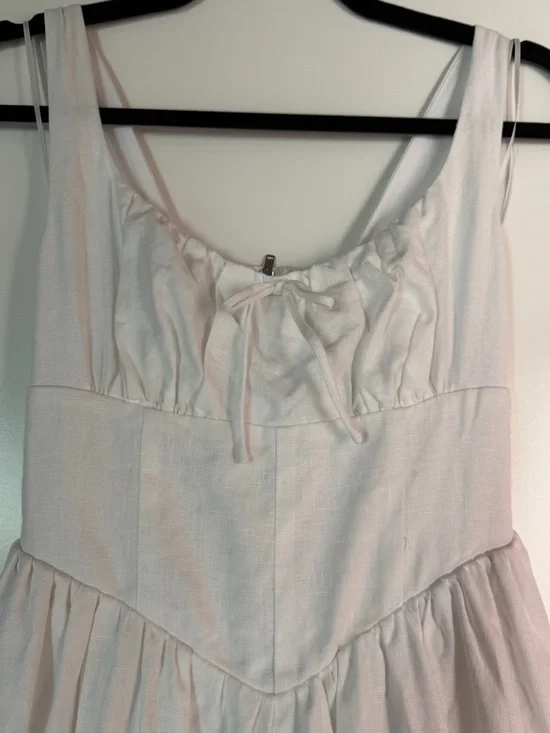 Reformation Balia Dress - White Linen - Picture 5 of 6